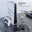 PS5 Vertical Stand for Sony PlayStation 5 / Slim / Pro Metal Base Cooling Support Anti-tip Holder - White - 2
