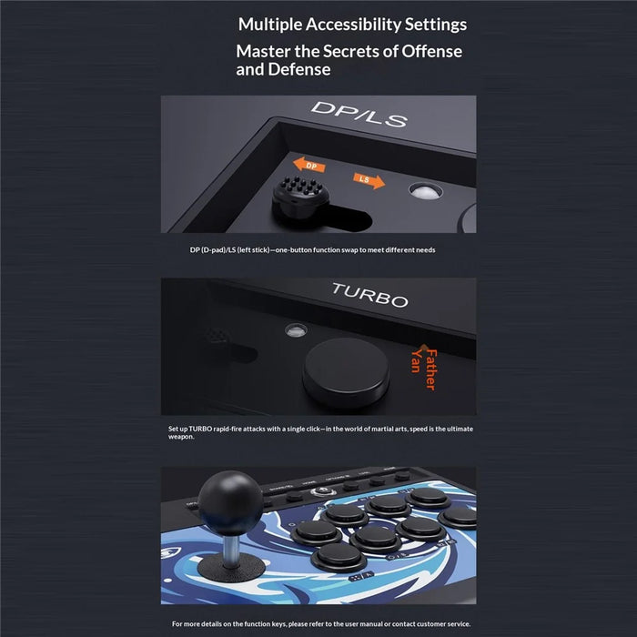 PXN 008 Arcade Fighting Stick 8 Button Joystick for Nintendo Switch / Sony PlayStation 3 / 4 / PC / Android - 6