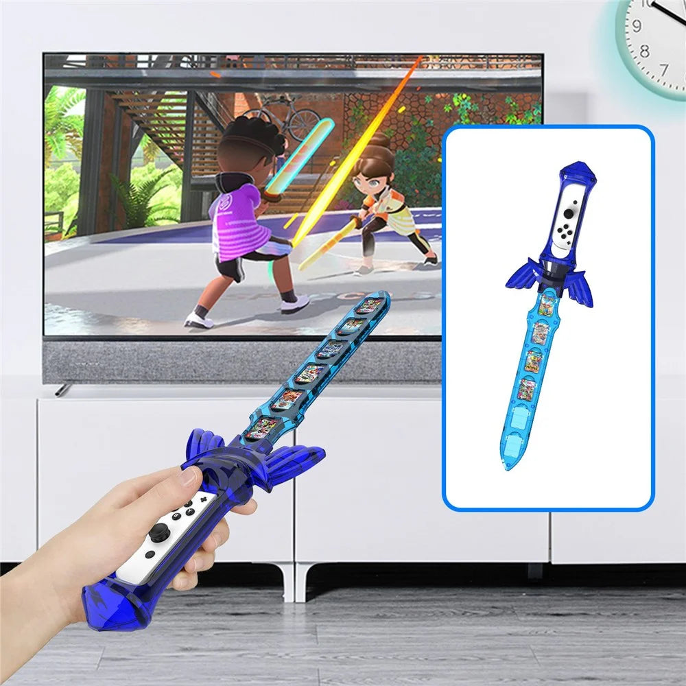 JYS NS236 For Nintendo Switch Joy-Con Controller Sports Racket Golf Club Sword Leg Strap Wrist Band 9 in 1 Game Accessories Set - 6
