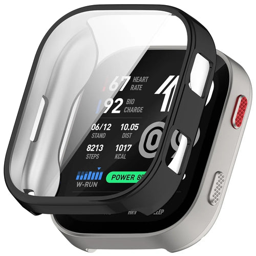 For Huami Amazfit Bip Max A2568 TPU Watch Case Full Coverage Electroplating Protective Cover - Black - 1