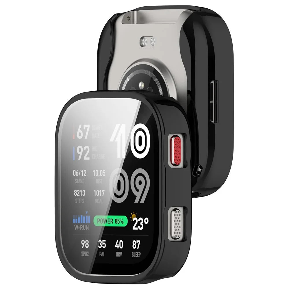 For Huami Amazfit Bip Max A2568 TPU Watch Case Full Coverage Electroplating Protective Cover - Black - 2