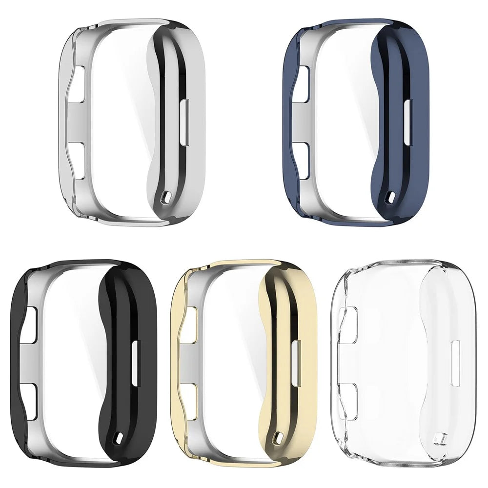 For Huami Amazfit Bip Max A2568 TPU Watch Case Full Coverage Electroplating Protective Cover - Black - 4