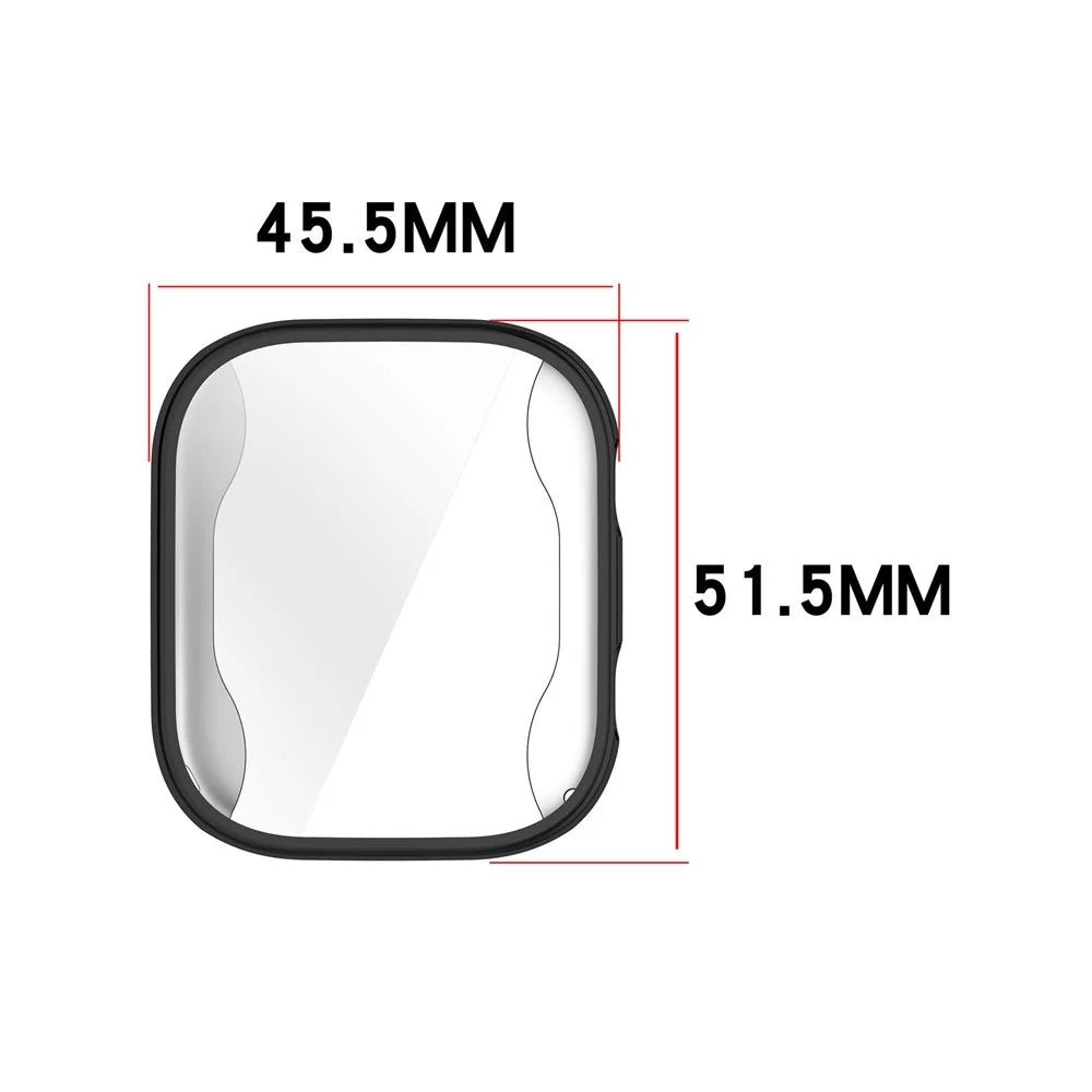 For Huami Amazfit Bip Max A2568 TPU Watch Case Full Coverage Electroplating Protective Cover - Black - 6