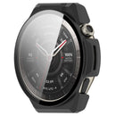 For Huami Amazfit Balance Ultra PC Watch Case with Tempered Glass Full Coverage Watch Cover - Matte Black - 2