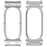 Metal Frame for Google Fitbit Air Watch Case 12mm Lug Protective Cover Zinc Alloy Bumper - Silver - 1
