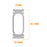 Metal Frame for Google Fitbit Air Watch Case 12mm Lug Protective Cover Zinc Alloy Bumper - Silver - 4