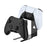JYS SDM012 Gaming Controller Stand for Steam Controller/Nintendo Switch Pro/Sony PlayStation 5/4 Charging Station with Dual USB-C Cable - 3