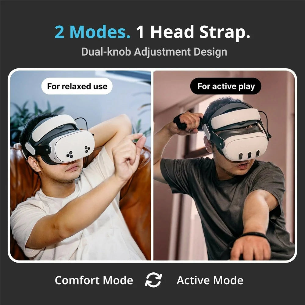 BOBOVR M3 Head Strap for Meta Quest 3  /  3S Adjustable VR Headband Dual Mode Fit - 2