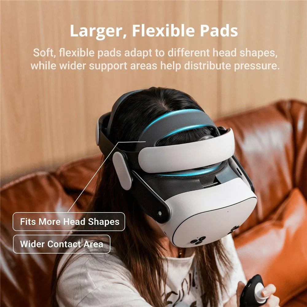 BOBOVR M3 Head Strap for Meta Quest 3  /  3S Adjustable VR Headband Dual Mode Fit - 4