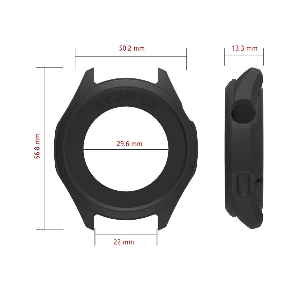 For Honor Watch 6 Protective Case Silicone Anti Scratch Watch Cover - Black - 4