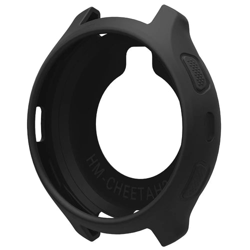 For Huami Amazfit Cheetah 2 Pro Protective Case Silicone Anti Scratch Watch Cover - Black - 1