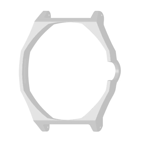 For Swatch Royal Pop Case 22mm Strap Interface PC Watch Protective Cover - White - 1
