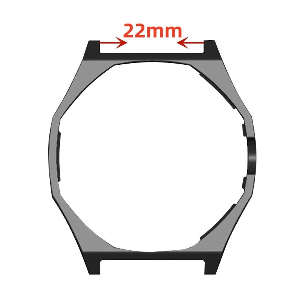 For Swatch Royal Pop Case 22mm Strap Interface PC Watch Protective Cover - White - 7