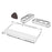 DOBE TNS-1133B 3-in-1 Detachable PC Transparent Protective Case Drop-proof Shell for Nintendo Switch OLED Left/Right Handles Host - 2