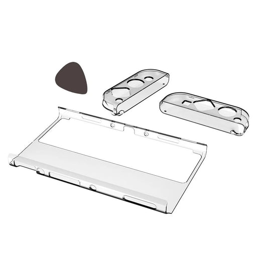 DOBE TNS-1133B 3-in-1 Detachable PC Transparent Protective Case Drop-proof Shell for Nintendo Switch OLED Left/Right Handles Host - 2