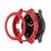 Solid Color Watch Frame Case Protector with Rotatable Bezel Ring for Samsung Galaxy Watch4 Classic 42mm - Red - 4