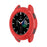 Solid Color Watch Frame Case Protector with Rotatable Bezel Ring for Samsung Galaxy Watch4 Classic 42mm - Red - 5
