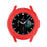 Solid Color Watch Frame Case Protector with Rotatable Bezel Ring for Samsung Galaxy Watch4 Classic 42mm - Red - 6