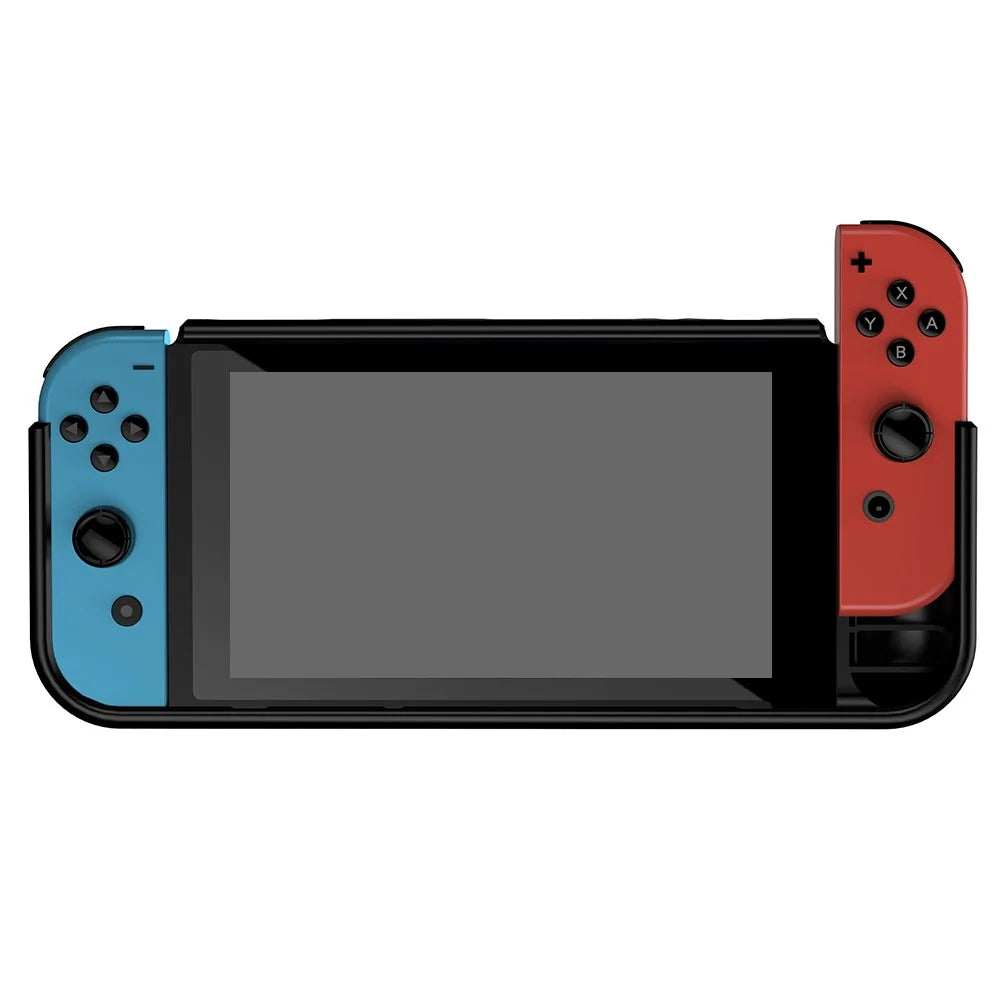 Shockproof TPU Protective Case Cover with Kickstand for Nintendo Switch - Black - 4