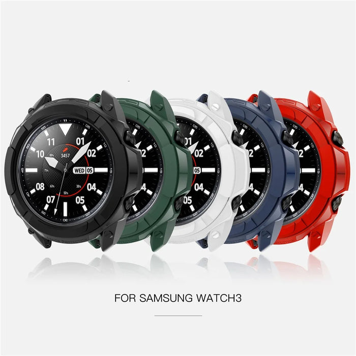 Smart Watch Protective TPU Frame Case Cover for Samsung Galaxy Watch3 41mm - White - 5