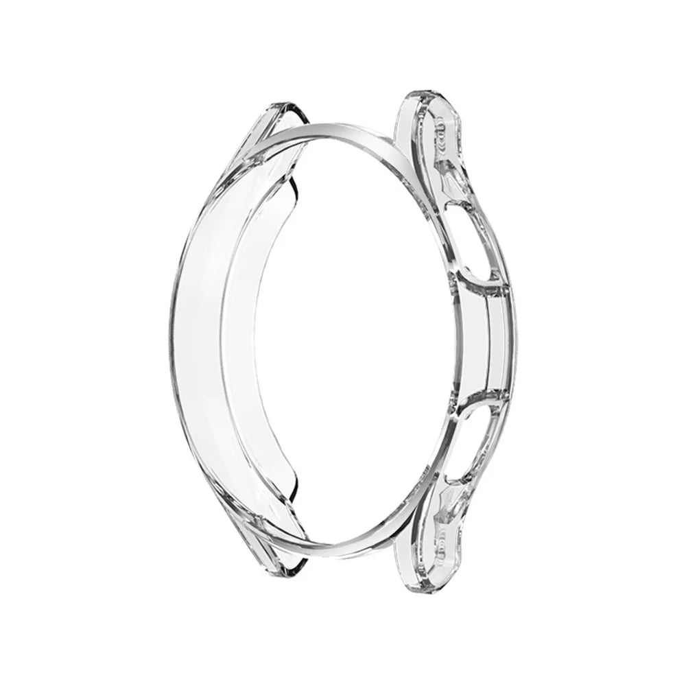 Clear TPU Full Wrapped Shockproof Watch Protective Frame Case Cover for Samsung Galaxy Watch4 44mm - Transparent - 1