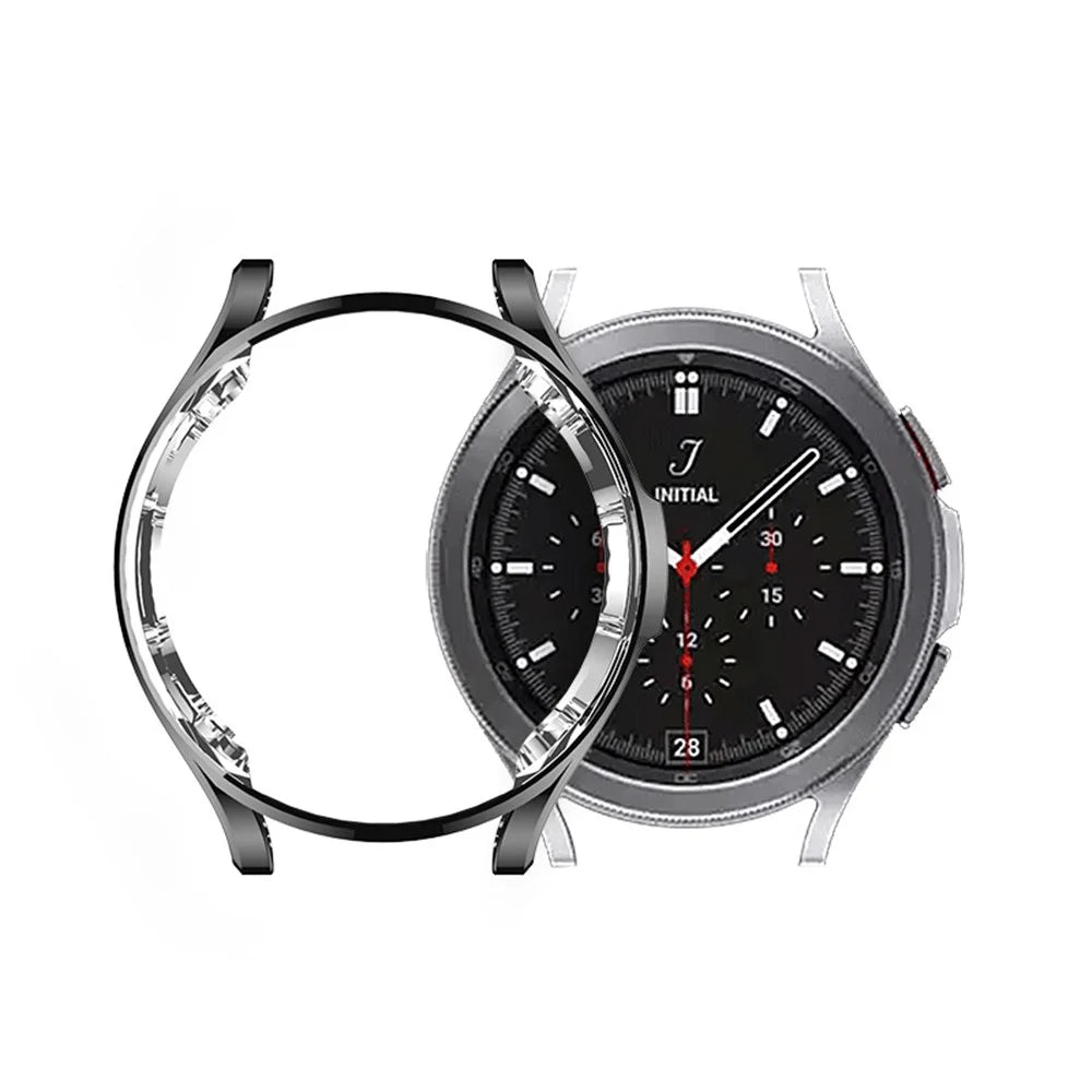 Clear TPU Full Wrapped Shockproof Watch Protective Frame Case Cover for Samsung Galaxy Watch4 44mm - Transparent - 2