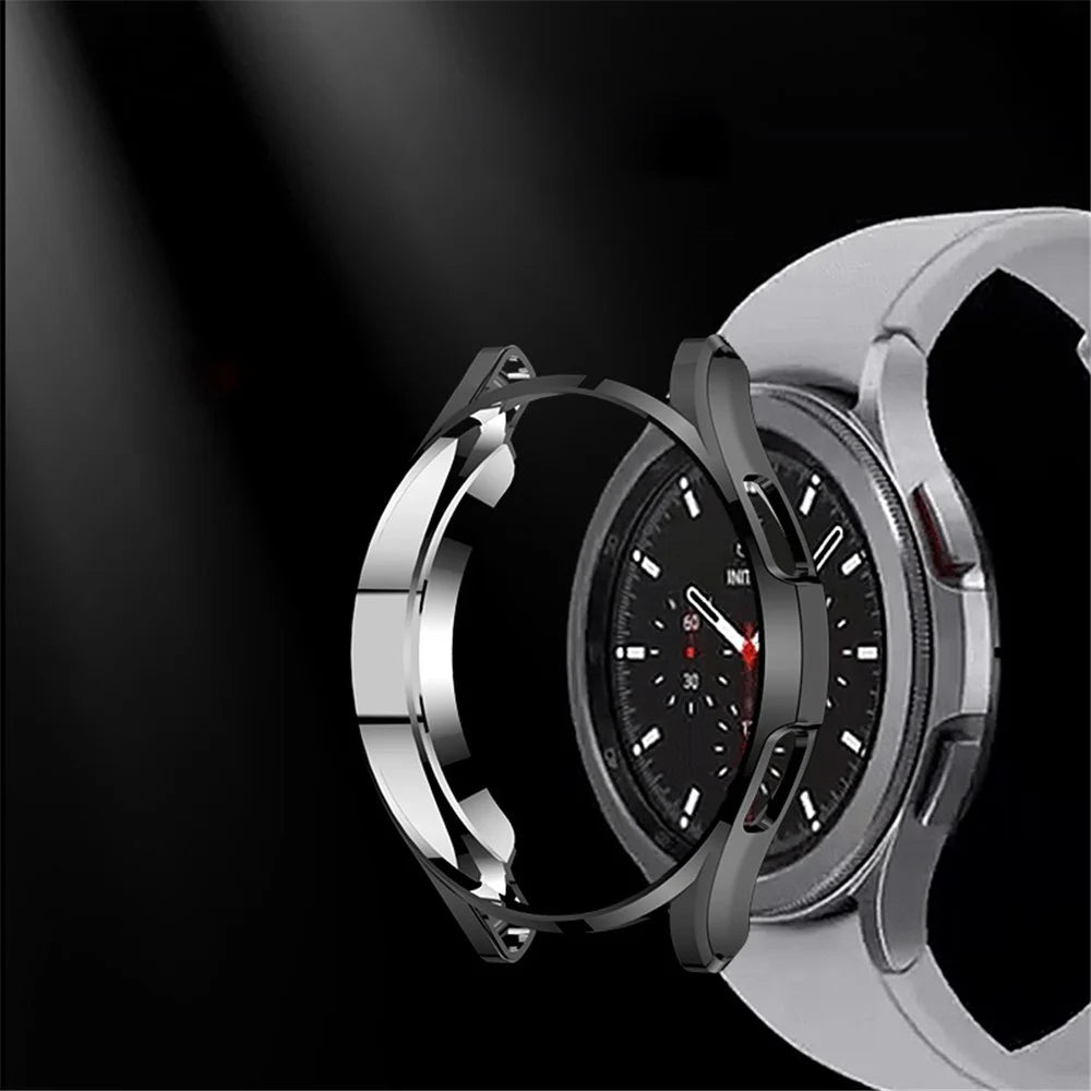 Clear TPU Full Wrapped Shockproof Watch Protective Frame Case Cover for Samsung Galaxy Watch4 44mm - Transparent - 4