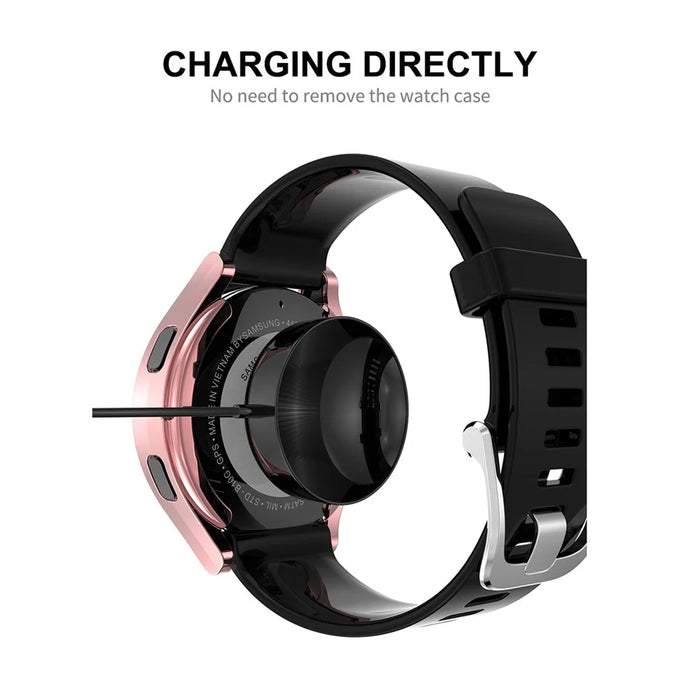 ENKAY HAT PRINCE Electroplated TPU Full Coverage Watch Case Cover for Samsung Galaxy Watch4 44mm - Pink - 3