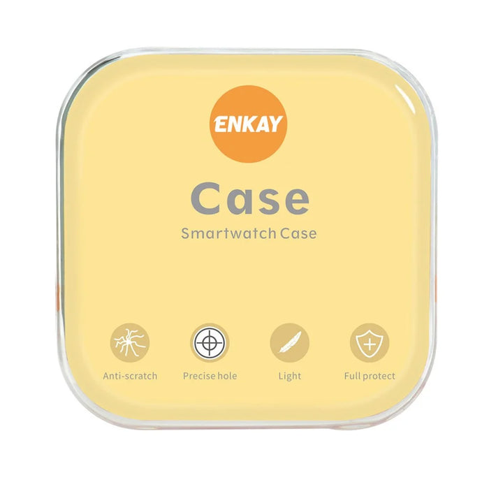 ENKAY HAT PRINCE Electroplated TPU Full Coverage Watch Case Cover for Samsung Galaxy Watch4 44mm - Pink - 7