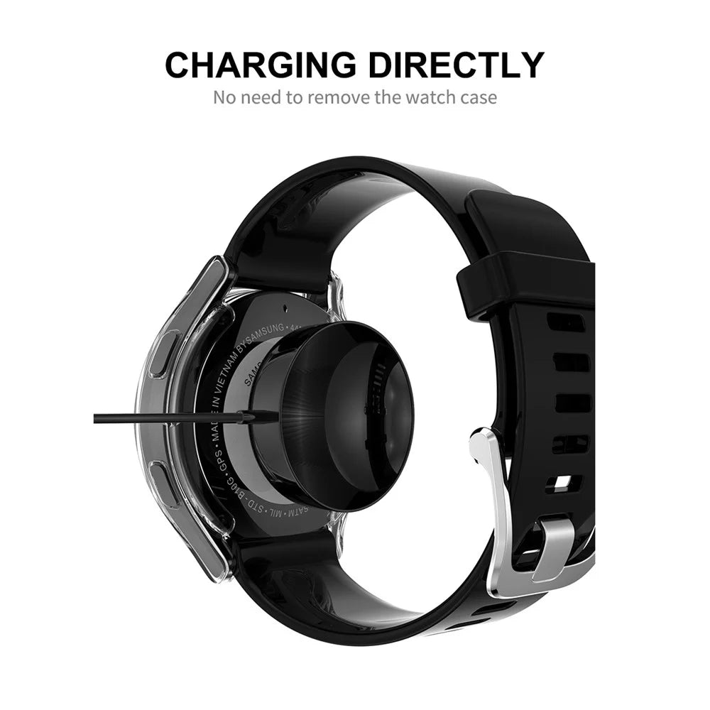 ENKAY HAT PRINCE Transparent Full Protection TPU Watch Cover Case for Samsung Galaxy Watch4 44mm - 3