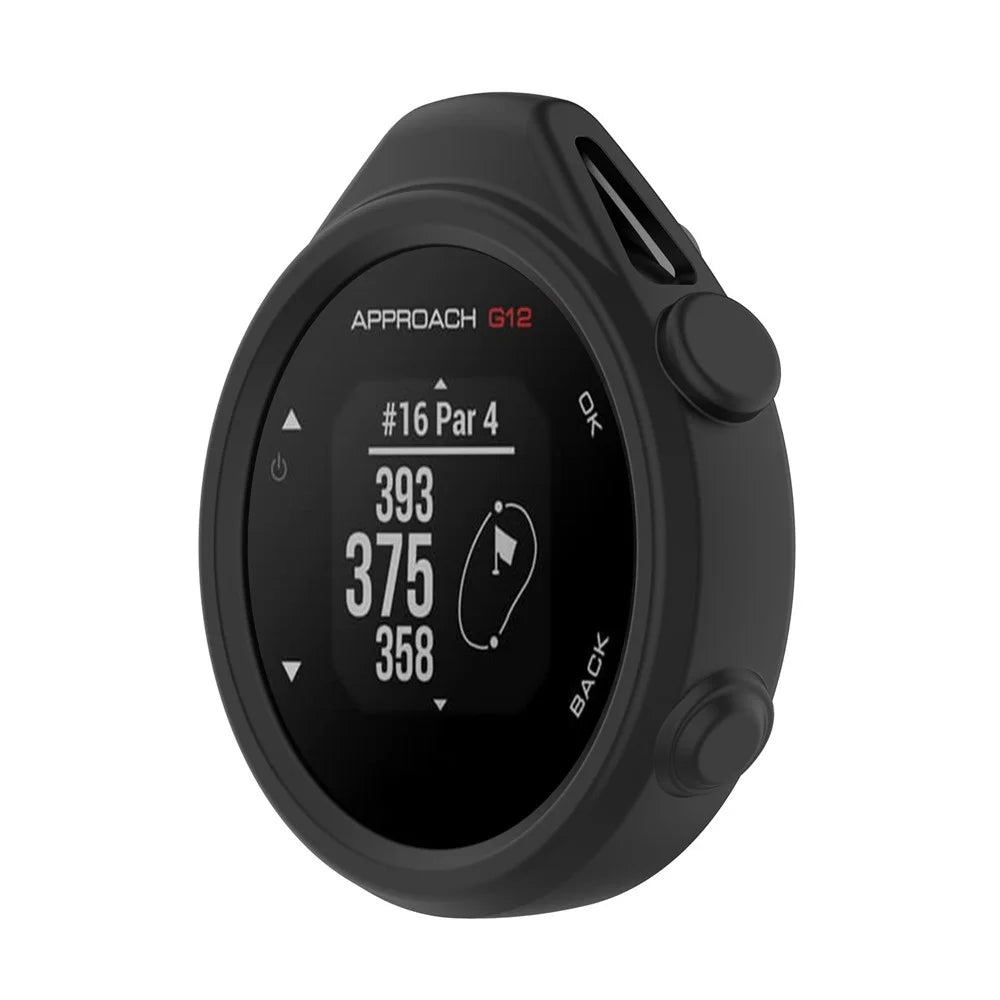 Scratch-Resistant Soft Silicone Bumper Frame Protector Cover for Garmin Approach G12 - Black - 1