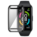 Electroplating Soft TPU Bumper All-inclusive Protective Watch Case for Huawei Band 7 / 6 Pro / 6 / Honor Band 6 - Black - 1