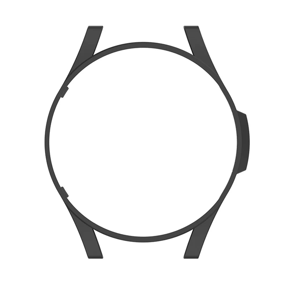 Hollowed Half-pack Anti-drop Dustproof Protective PC Hard Shell Case for Samsung Galaxy Watch4 44mm - Black - 2