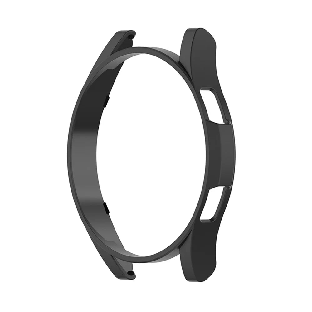 Hollowed Half-pack Anti-drop Dustproof Protective PC Hard Shell Case for Samsung Galaxy Watch4 44mm - Black - 4