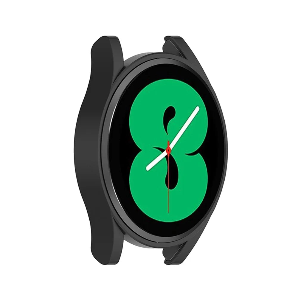 Hollowed Half-pack Anti-drop Dustproof Protective PC Hard Shell Case for Samsung Galaxy Watch4 44mm - Black - 5