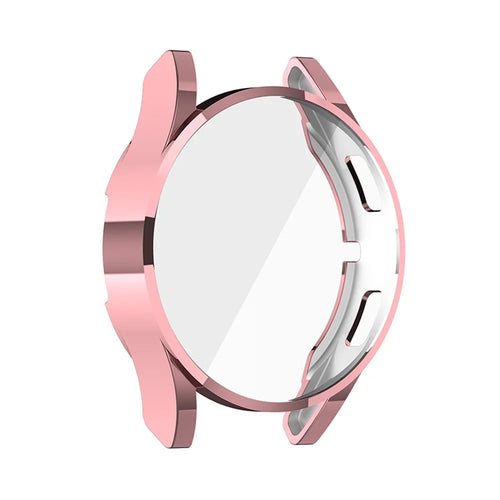 Electroplating TPU Smart Watch Protective Case Protector for Samsung Galaxy Watch4 40mm SM-R860 - Pink - 1