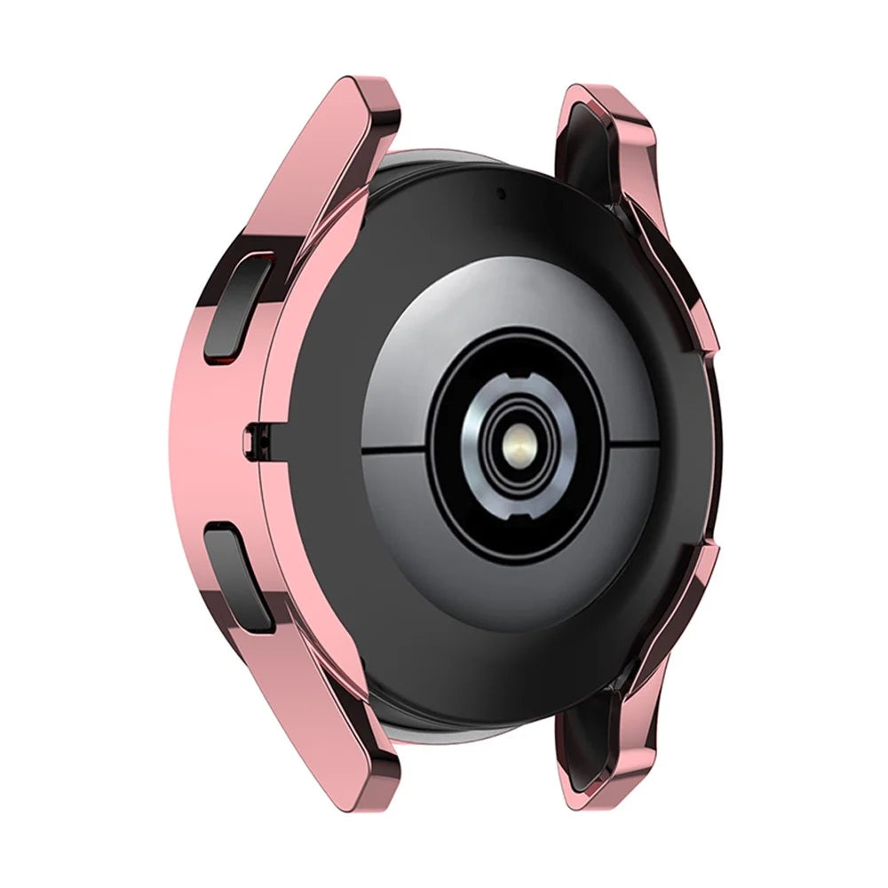Electroplating Design TPU Smart Watch Protective Case Cover for Samsung Galaxy Watch4 44mm SM-R870 - Pink - 6