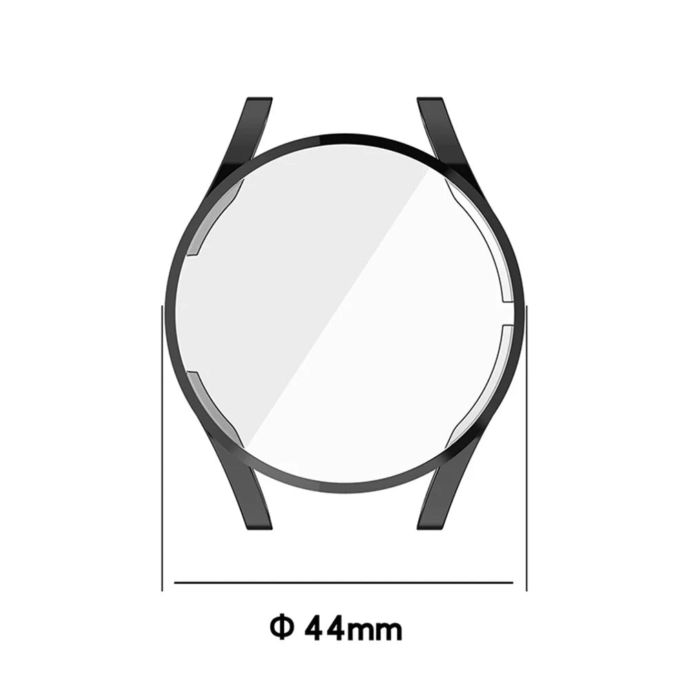 Electroplating Design TPU Smart Watch Protective Case Cover for Samsung Galaxy Watch4 44mm SM-R870 - Pink - 7
