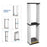 DOBE TP5-0519 36-Tier Optical Disc Rack Vertical Card Box Holder Storage Stand for PS4/PS5/Xbox/Nintendo Switch Game Card Box - White - 5