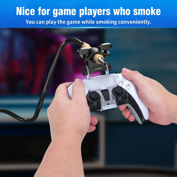 DOBE TP5-0573 Adjustable Game Smoke Pipe Holder Clip Hookah Gamepad Joystick Clamp Bracket for PS5 Wireless Controller - 7