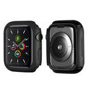 Rubberized Hard PC Watch Case Edge Frame Protective Cover for Apple Watch Series 9 / 8 / 7 45mm - Black - 1