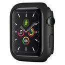 Rubberized Hard PC Watch Case Edge Frame Protective Cover for Apple Watch Series 9 / 8 / 7 45mm - Black - 2