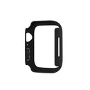 Rubberized Hard PC Watch Case Edge Frame Protective Cover for Apple Watch Series 9 / 8 / 7 45mm - Black - 5