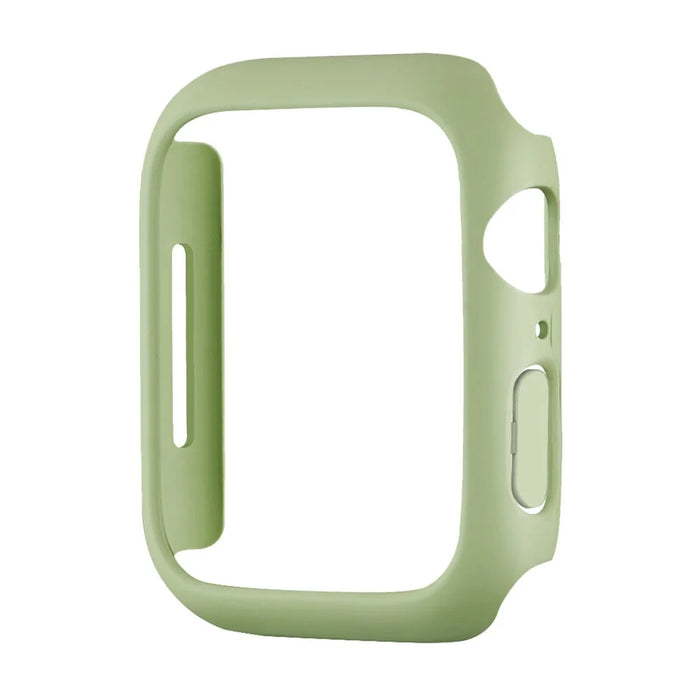 Hard PC Rubberized Watch Case Frame Cover for Apple Watch Series 9 / 8 / 7 41mm - Light Green - 2
