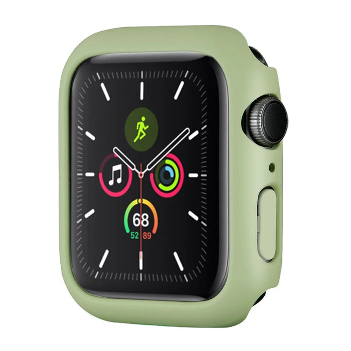 Hard PC Rubberized Watch Case Frame Cover for Apple Watch Series 9 / 8 / 7 41mm - Light Green - 4