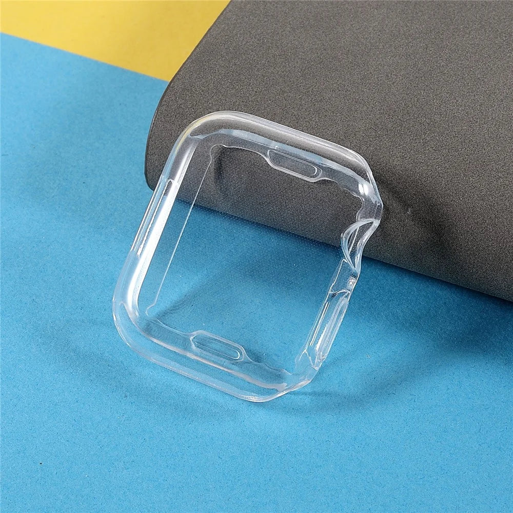 For Apple Watch Series 9 / 8 / 7 41mm Soft TPU Watermark-Free Inner All-Around Clear Protective Case Cover - 3