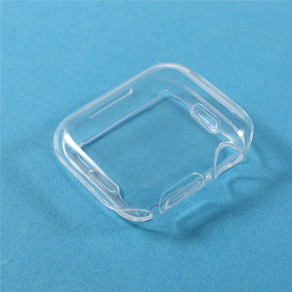 For Apple Watch Series 9 / 8 / 7 41mm Soft TPU Watermark-Free Inner All-Around Clear Protective Case Cover - 5