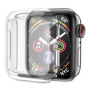 Crystal Clear Soft TPU All-Around Protective Case Cover for Apple Watch Series 9 / 8 / 7 41mm - 1