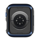 PC Frame with Tempered Glass Screen Protector Watch Case Cover for Apple Watch Series 9 / 8 / 7 45mm - Black - 5