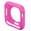 For Apple Watch Series 9 / 8 / 7 41mm Candy Color Soft TPU Smart Watch Case Frame Cover Protector - Hot Pink - 3